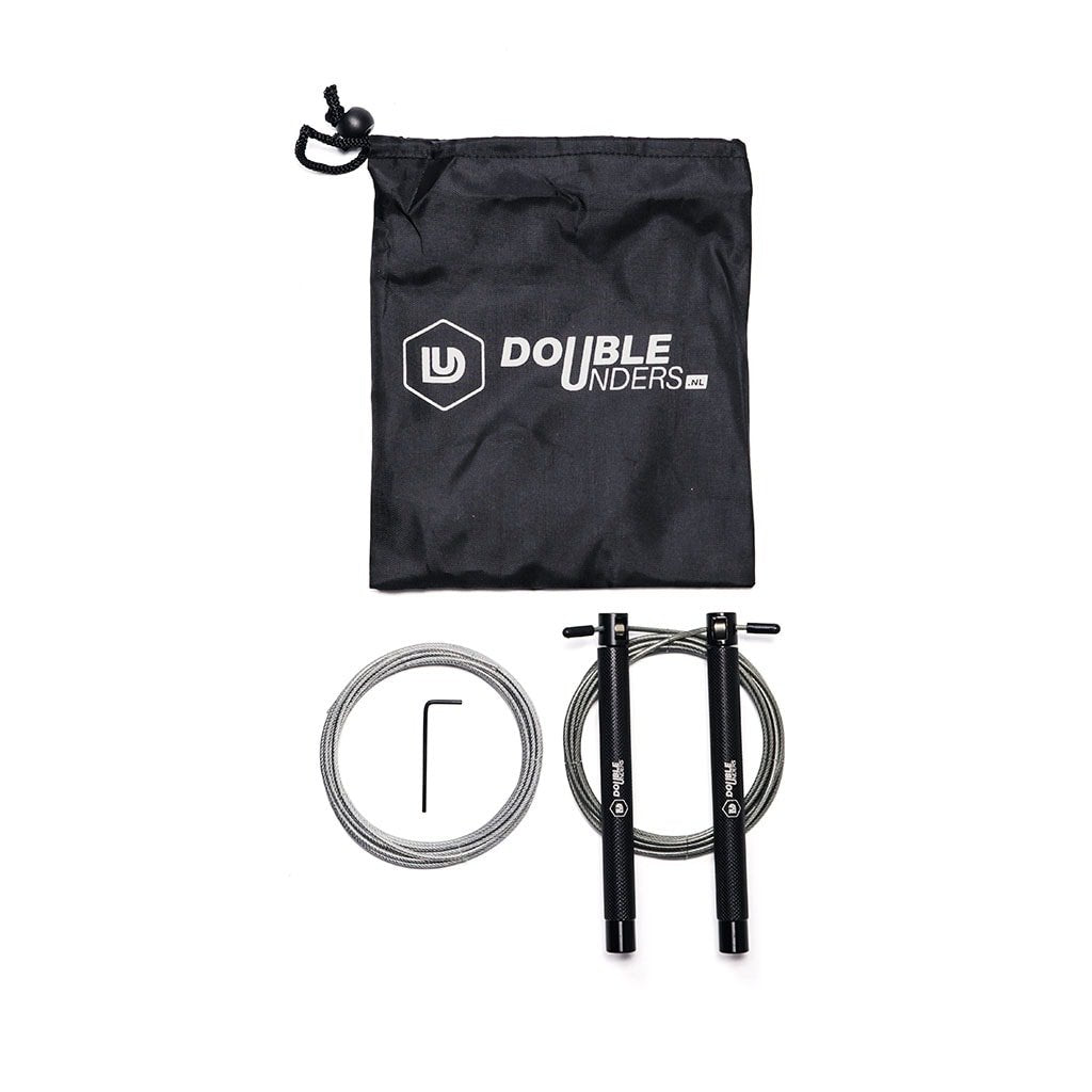 Speed Rope Zwart + Extra Kabel | Doubleunders®